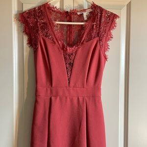 Cocktail dress, laced back.